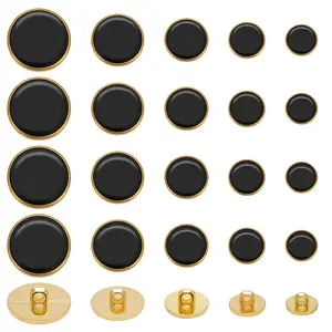 100Pcs 5 Style Plastic Shank Buttons