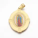 304 Stainless Steel Lady of Guadalupe Pendants