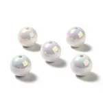 UV Plating Rainbow Iridescent Acrylic Beads