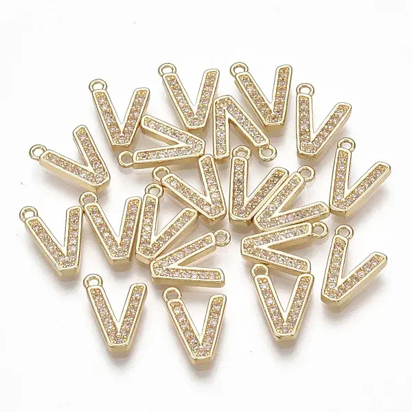 Brass Cubic Zirconia Charms