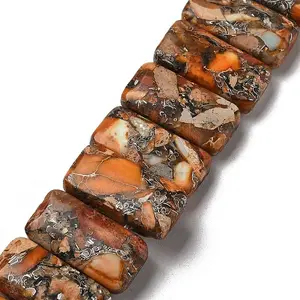 Synthetic Imperial Jasper Beads Strands