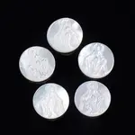 Natural White Shell Cabochons