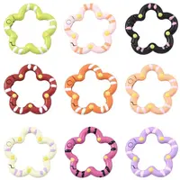 14Pcs Spray Painted Alloy Spring Gate Rings