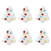 6Pcs Handmade Bumpy Glass Beads Strands