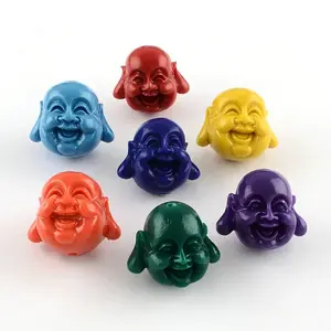 Dyed Buddha Head Synthetical Coral Beads
