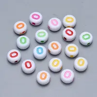 Craft Acrylic Horizontal Hole Letter Beads