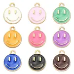 18Pcs 9 Colors Alloy Enamel Charms