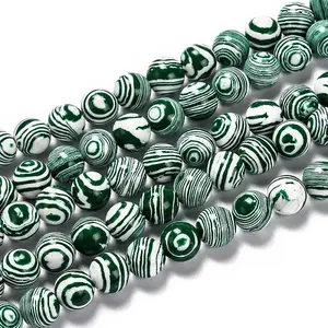 Synthetic Malachite Beads Strands