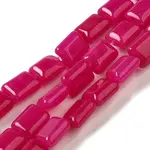 Dyed Natural White Jade Beads Strands