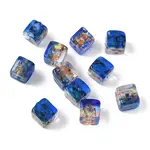 Baking Painted Handmade Gold Sand Lampwork Beads