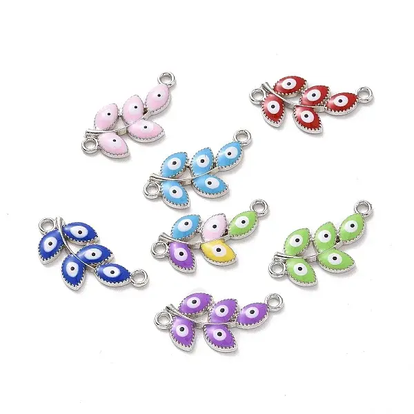 Evil Eye Alloy Enamel Links Connectors
