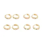 Cubic Zirconia Huggie Hoop Earrings