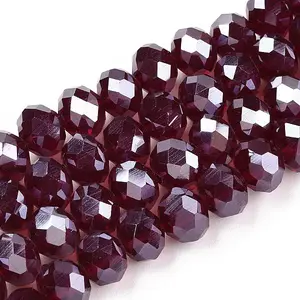 Electroplate Glass Beads Strands