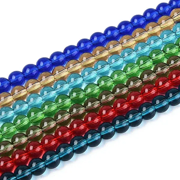 Transparent Glass Beads Strands