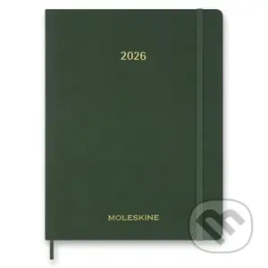 Moleskine – 15-mesačný týždenný vertikálny diár Essential 2026 - tmavo zelený