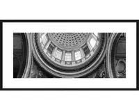 Rámovaný obraz Panthéon de Paris 80x40 cm, čiernobiely%