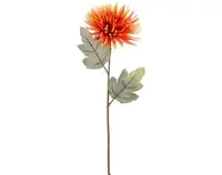 Umelá kvetina Chryzantéma 60 cm, oranžová%