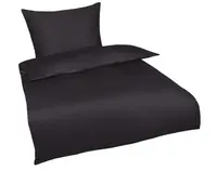 Obliečky Satin, antracitové%