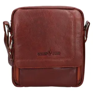 Pánská kožená taška přes rameno Greenwood Monte - koňak