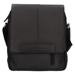 Pánská kožená taška přes rameno The Chesterfield Brand Remy - černá