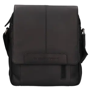 Pánská kožená taška přes rameno The Chesterfield Brand Remy - černá