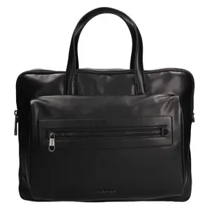 Pánská taška na notebook Calvin Klein Kolle, syntetická kůže, 14" − černá