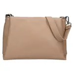 Dámská kožená crossbody kabelka Italia Tamara - béžová