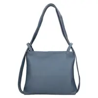 Dámska kožená batôžko-kabelka Italia Maria - tmavo modrá