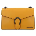 Dámska kožená crossbody kabelka Marina Galant Aredea - žltá