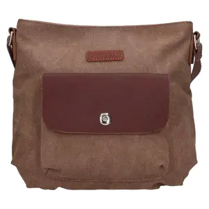 Dámská crosbody kabelka Katana Melissa, canvas − hnědá