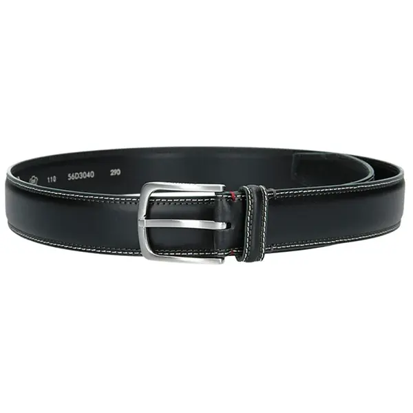 Pánský kožený opasek Lerros Matis - černá