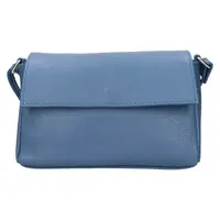 Dámská kožená crossbody kabelka Italia Darina - modrá