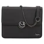 Dámska kožená crossbody kabelka Lagen Pastela - čierna