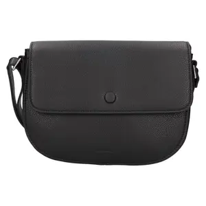 Kožená dámska crosbody kabelka Katana Amálie - čierna