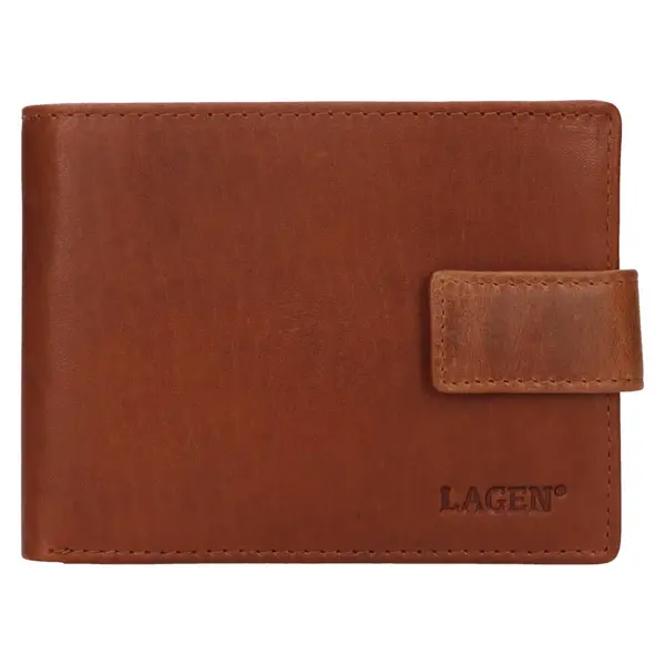 Pánska kožená peňaženka Lagen Ballen - hnedá