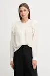 Košile Pepe Jeans dámská, béžová barva, regular, PL3051259