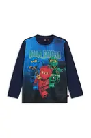 Dětské bavlněné tričko s dlouhým rukávem Lego LWTAFFY 607