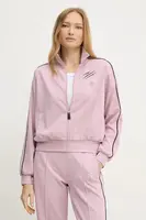 Mikina PLEIN SPORT dámská, růžová barva, s potiskem, FAEC WJB1894 STE003N