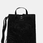 Batoh Desigual ROMEO FLORAL TOTAL B dámský, černá barva, velký, s aplikací, 25WAKP06