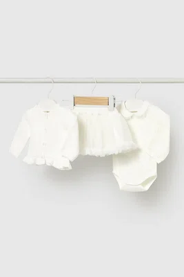 Kojenecká sada Mayoral Newborn béžová barva, 2830