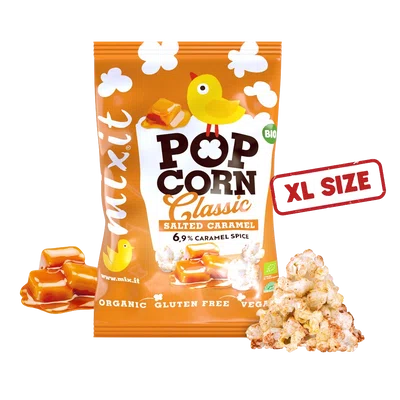 MIXIT Velký BIO popcorn - Slaný karamel 75 g