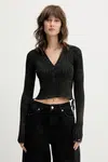 Kardigan Guess Originals dámský, černá barva, W5YR42 Z2YJ2