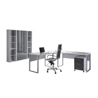 MID.YOU KANCELÁŘ, šedá, vysoce lesklá antracitová