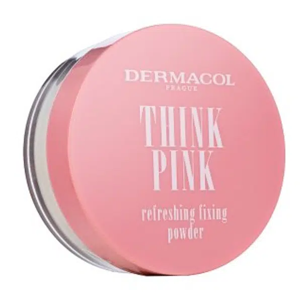 Dermacol Think Pink Refreshing Fixing Powder pudr pro sjednocenou a rozjasněnou pleť 10 g