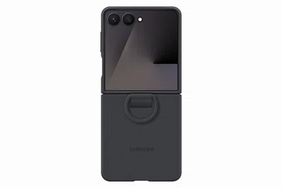 Silikonový zadní kryt Samsung EF-PF766TRE pro Samsung Galaxy Z Flip7, černá
