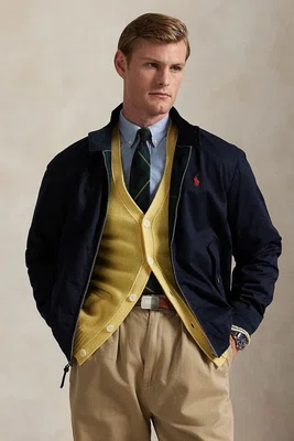Bunda Polo Ralph Lauren tmavomodrá barva, přechodná, 710923261