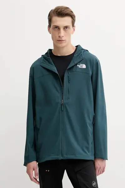 Bunda The North Face Nimble tyrkysová barva, přechodná, NF0A8CD6BSA1