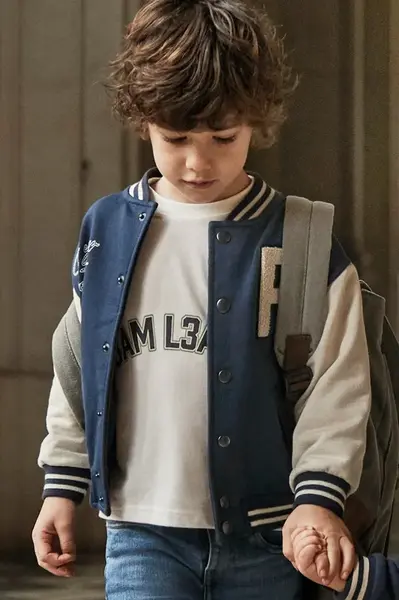 Dětská mikina Mayoral modrá barva, s aplikací, 4424