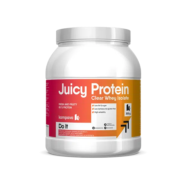 KOMPAVA JUICY Protein,  Mango-Peach  300g /12 dávek
