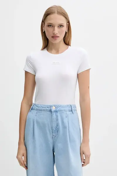 Tričko Armani Exchange dámské, bílá barva, XW001362 AF16294